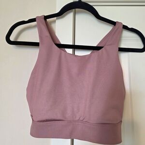 Women's Fabletics Mauve High-Neck Sports Bra